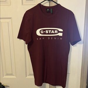 G-Star Raw Denim Men's Maroon T-Shirt